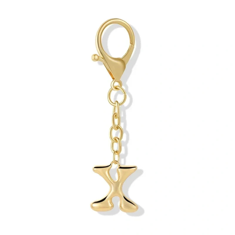 Bubble Initial Letter - Bag Charm