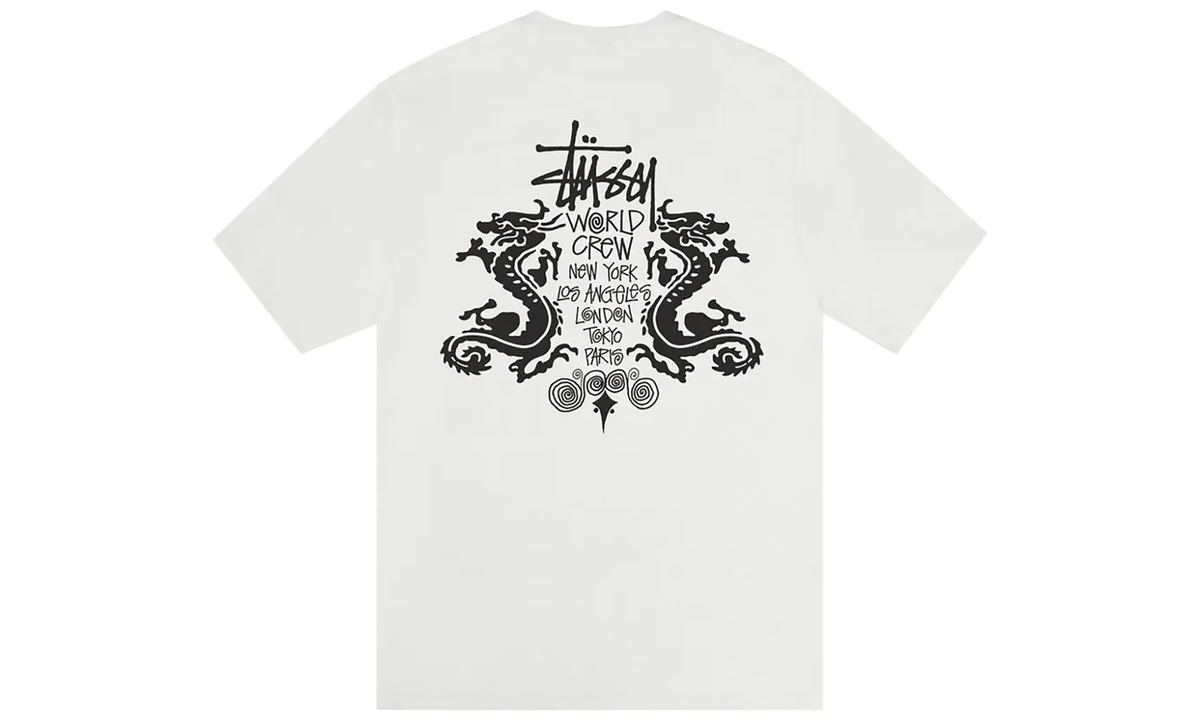 Double Dragon Pigment Dyed Tee "Natural" STUS51