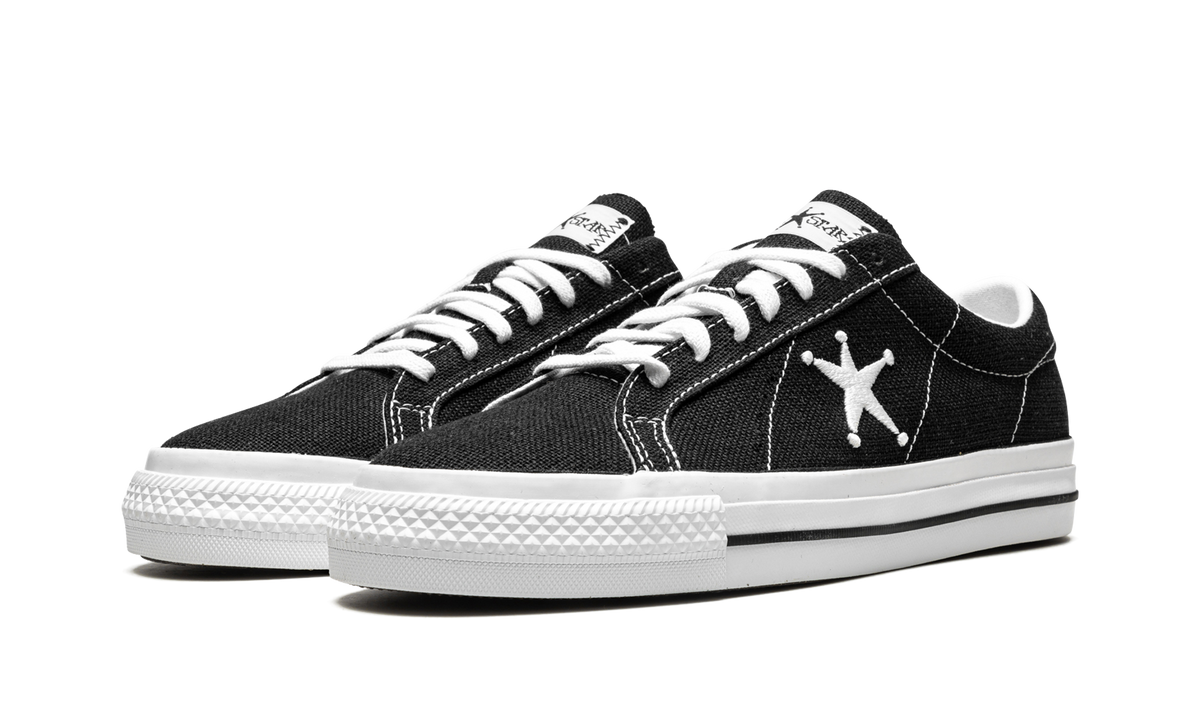 STUSSY X ONE STAR OX LOW "Black" 173120C